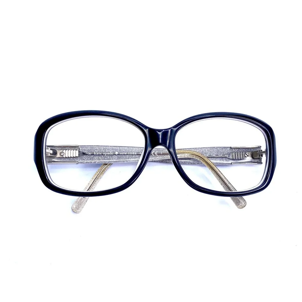 Kate Spade NY Black Clear Glitter Oval Eyeglasses Annika/S JBHP RA 56 15 130